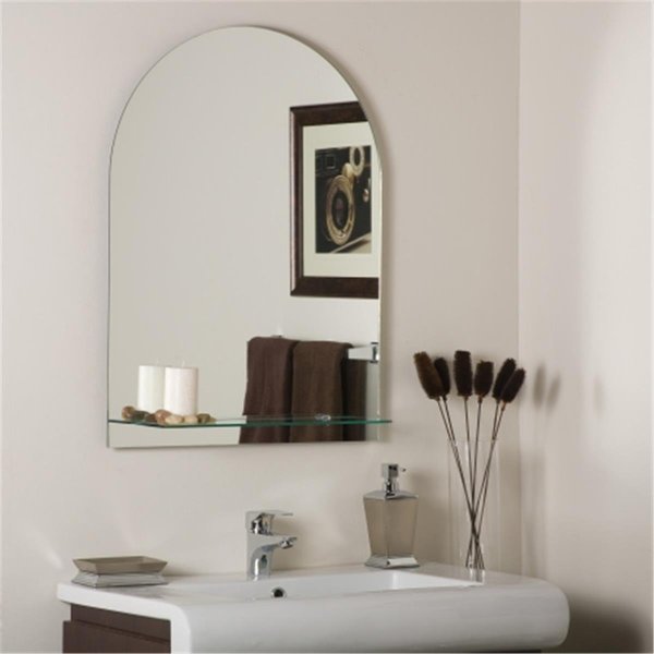 Decor Wonderland Decor Wonderland SSM112 Roland Frameless Wall Mirror with Shelf SSM112